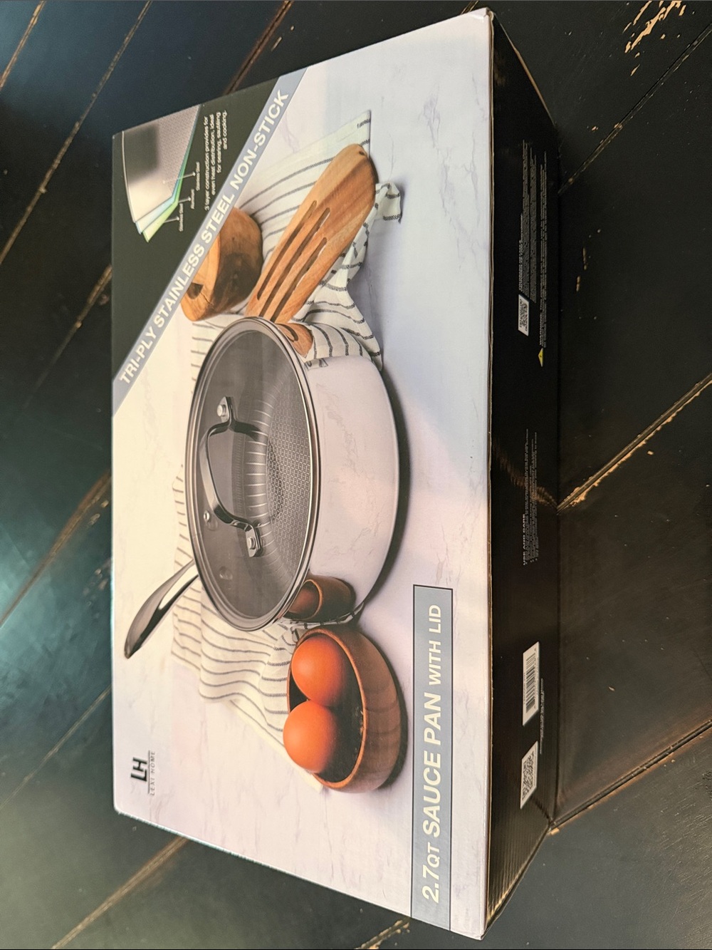 2.7QT Stainless Steel Saucepan with Lid - Silver